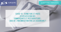 Coronavirus et indemnisation assurance restaurants